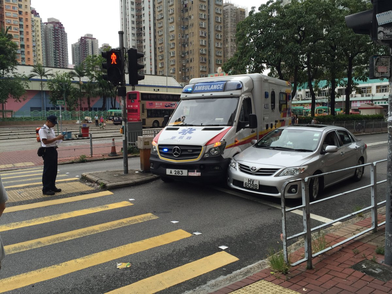 Brand new MB Sprinter ambulance. Driver was too ambitious.
